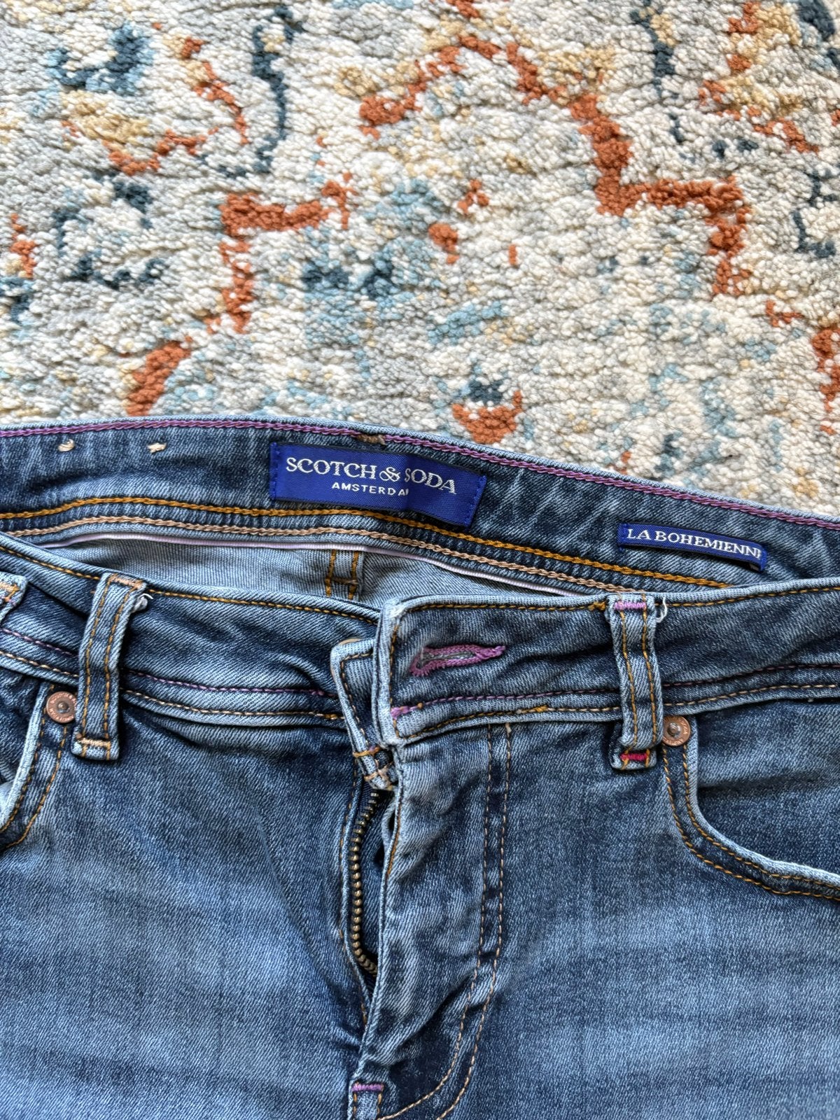 Scotch & Soda La Bohemienne Jeans W30/L32, Kleding | Dames, Ophalen of Verzenden, Gedragen, Blauw, W30 - W32 (confectie 38/40)