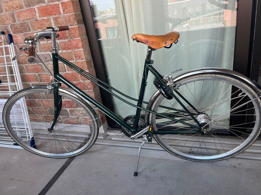 Gazelle Van Stael damesfiets – donkergroen | 7 versnellingen, Ophalen, Versnellingen, Schijfrem, Gazelle