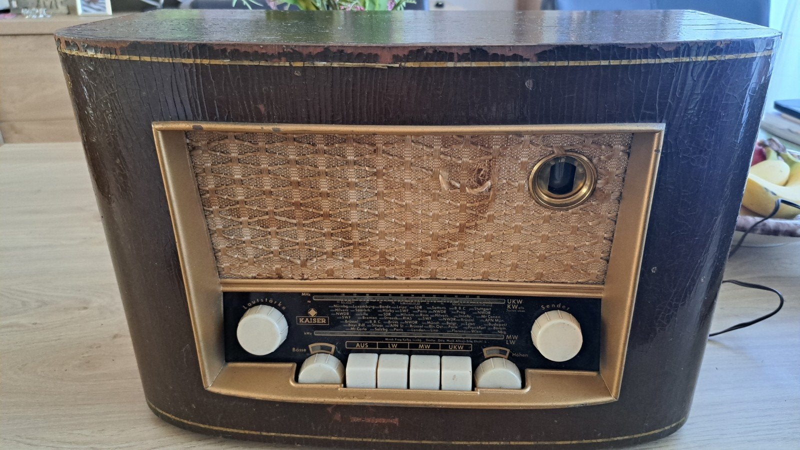Kaiser Retro Radio - Vintage Buizenradio, Ophalen of Verzenden