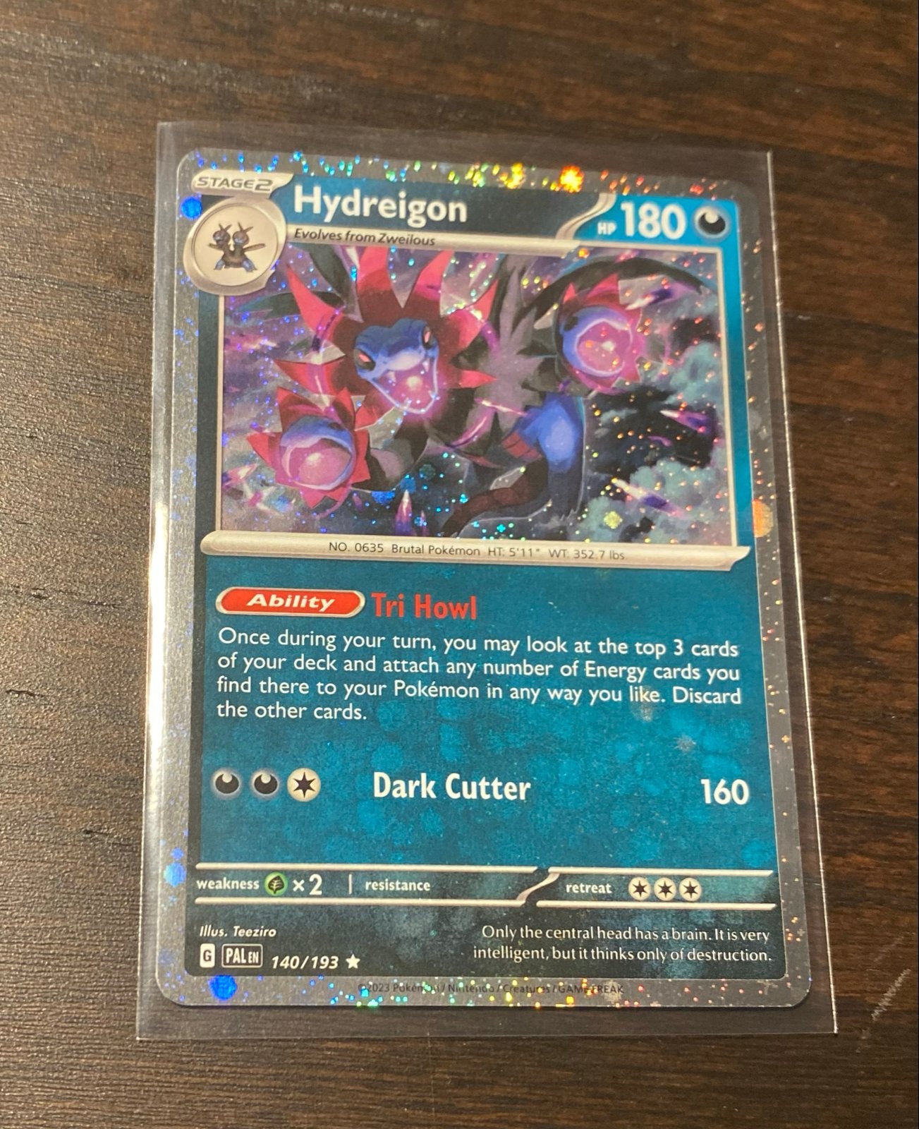 Hydreigon Cosmos Holo Promo Kaart 140/193, Ophalen of Verzenden, Zo goed als nieuw, Losse kaart, Foil