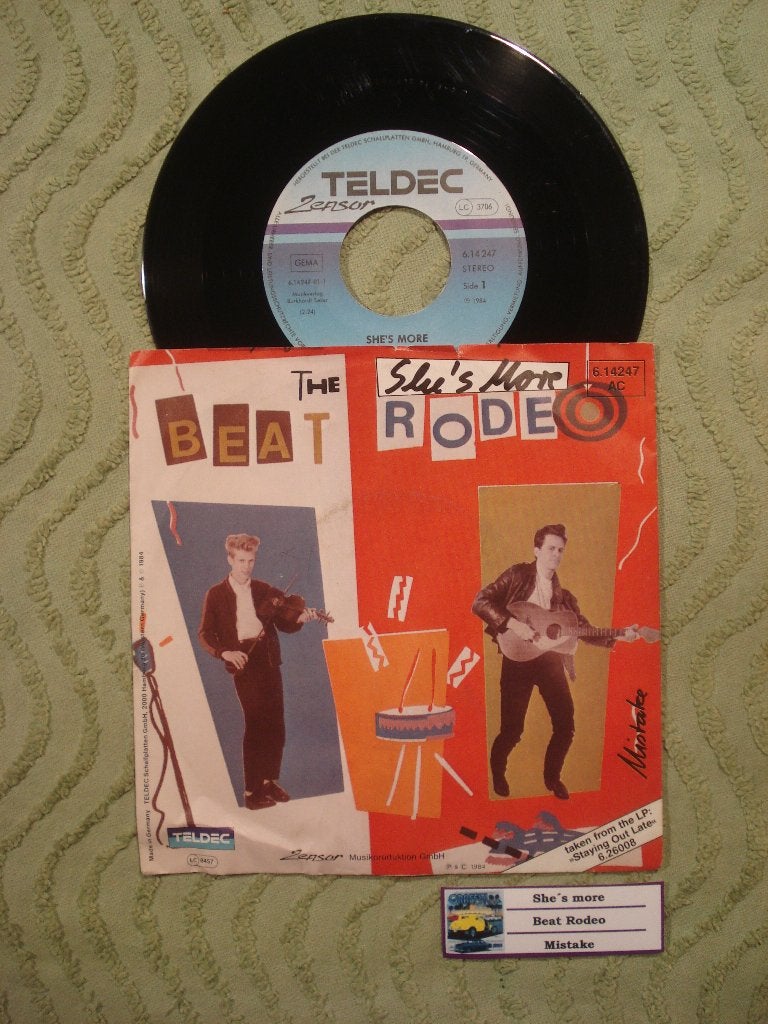 The Beat Rodeo 7" Vinyl Single: ‘She’s more’ (Duitsland), Ophalen of Verzenden, Gebruikt, 7 inch, Pop