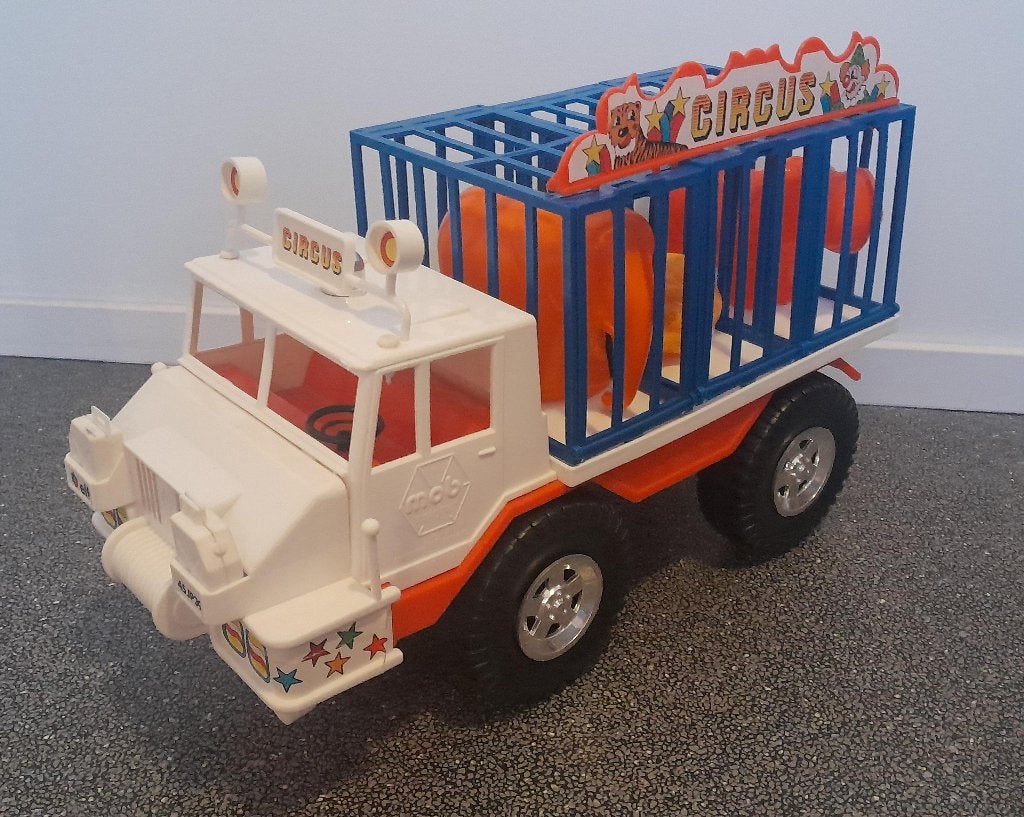 Retro speelgoed circuswagen, Ophalen, Gebruikt