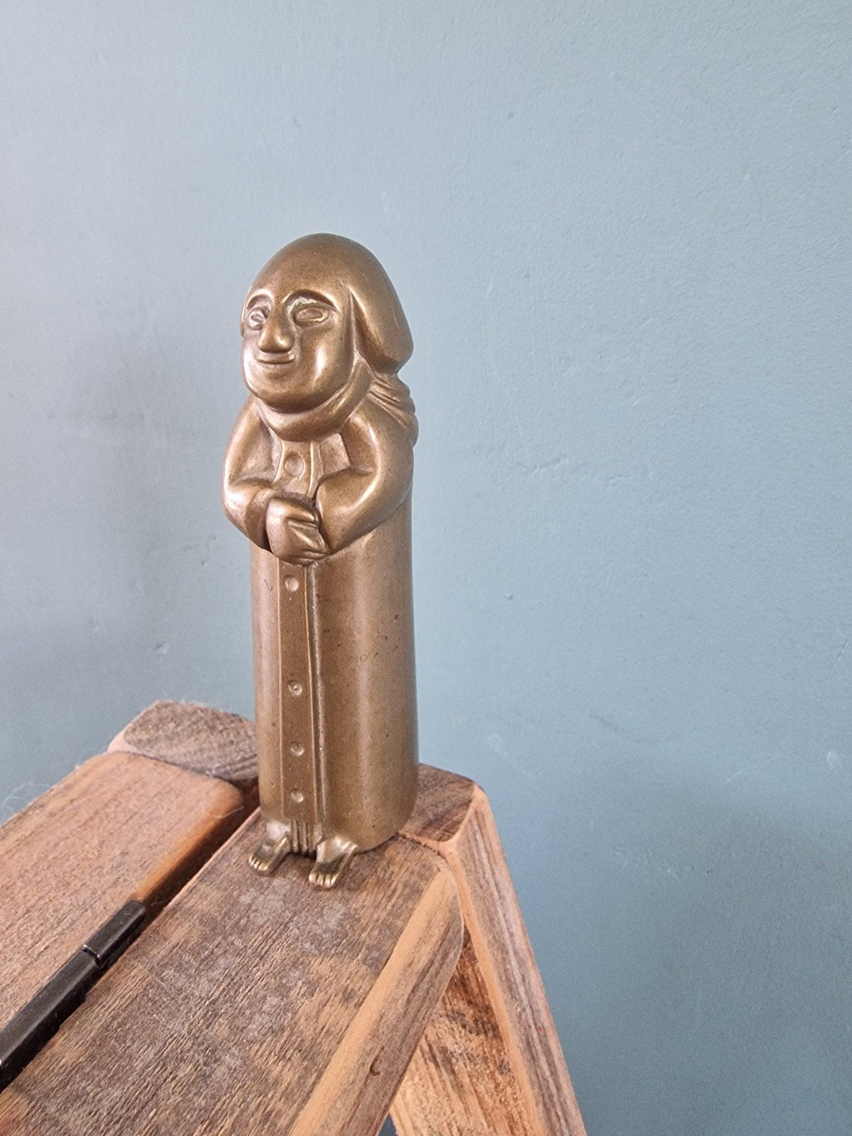 Uniek Antiek Bronzen Monnik Beeldje / Fallus / Phallus, Antiek en Kunst, Ophalen of Verzenden, Brons