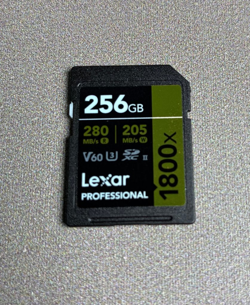 Lexar 256GB SD kaart 1800x 280 MB/s UHS-II - SD (als nieuw), SDXC, Lexar, Ophalen of Verzenden, Zo goed als nieuw