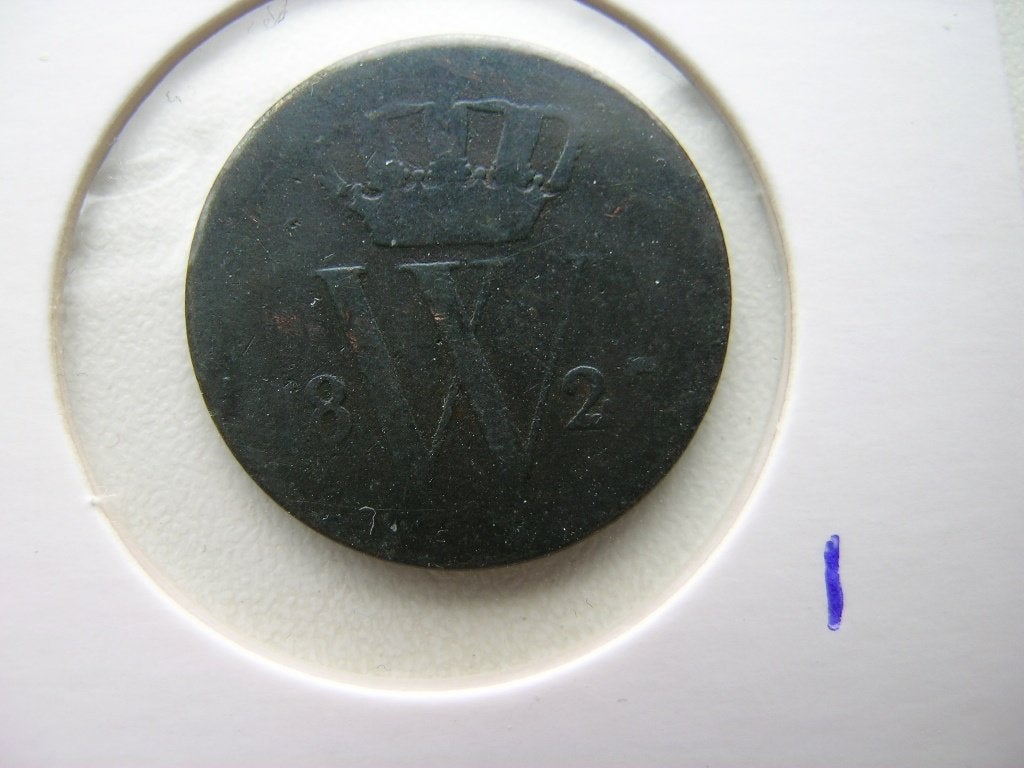 Cent 1827 Utrecht, Ophalen of Verzenden, Koning Willem I, 1 cent, Losse munt