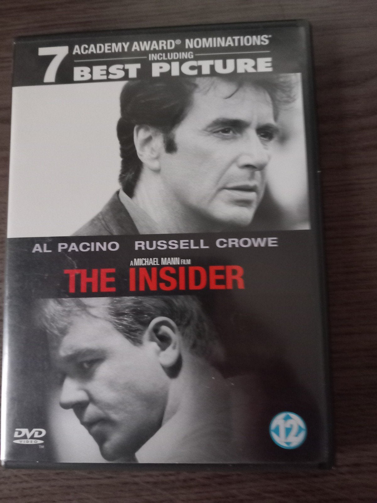 The Insider DVD - Al Pacino, Russell Crowe - Thriller, Vanaf 12 jaar, Ophalen of Verzenden, Gebruikt, Actiethriller