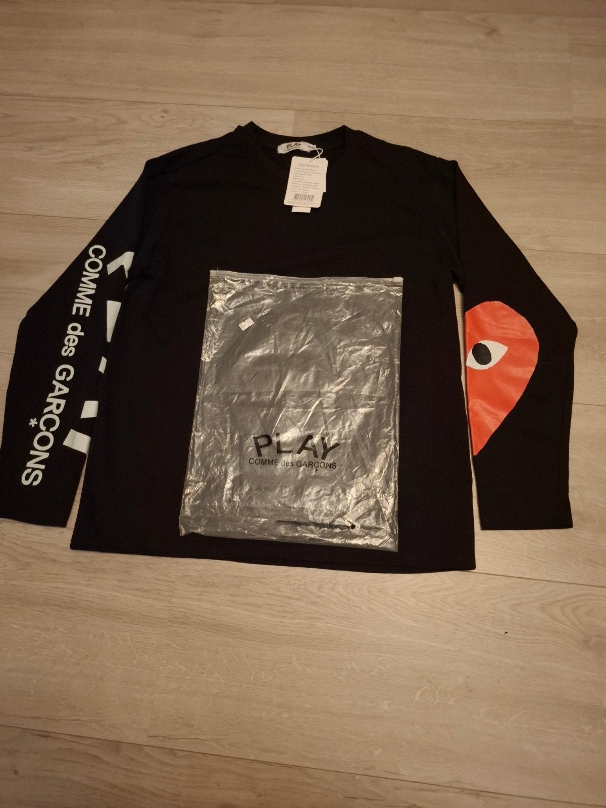 Comme des Garçons Play longsleeve met prijskaartje, Verzenden, Nieuw