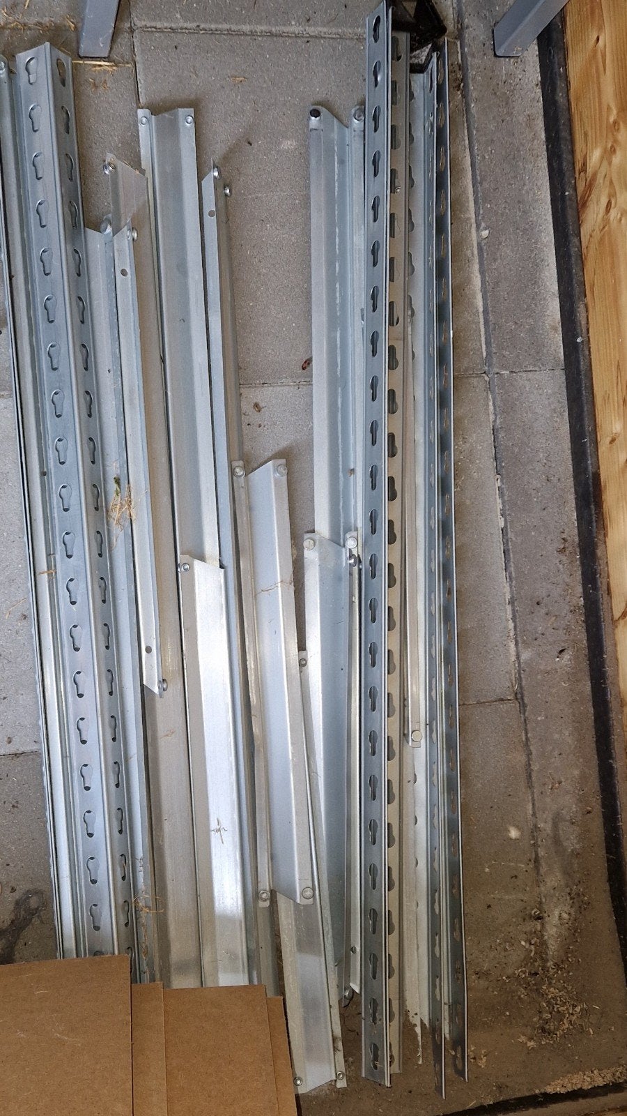 Metalen stellingkast onderdelen - zelf samen te stellen, Ophalen of Verzenden, Gebruikt