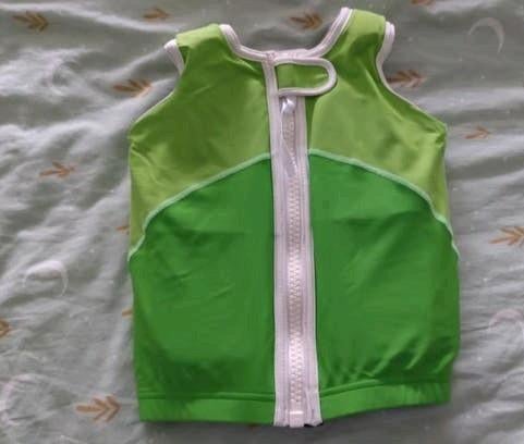 Groen zwemvest met rits - Maat L (borstkas 61cm), Ophalen, Gebruikt, Overige maten, Overig