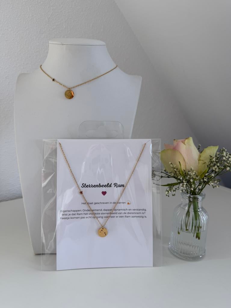 Ketting sterrenbeeld Ram, Overige materialen, Verstelbaar, Nieuw, Ophalen of Verzenden