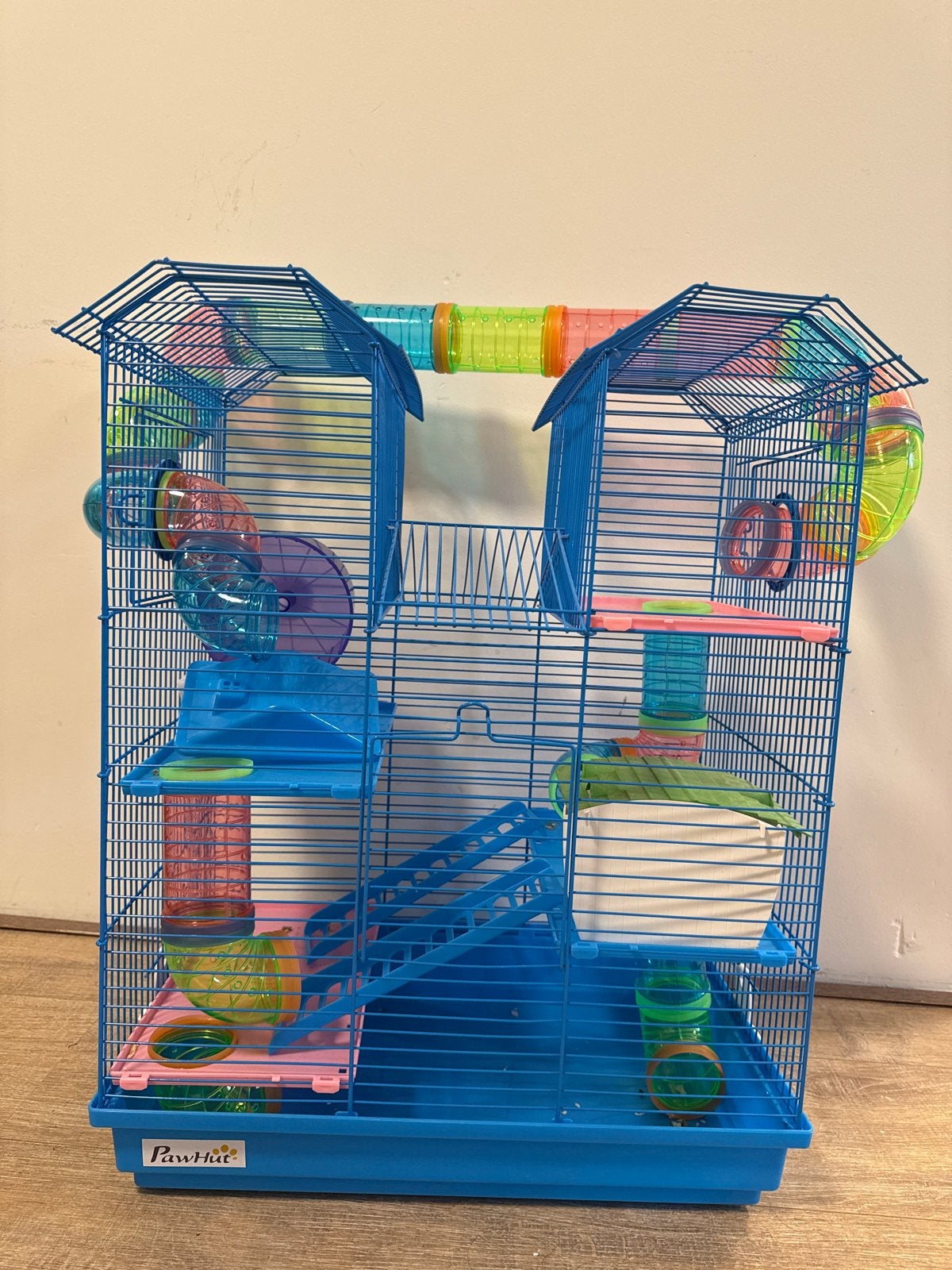 Hamster kooi, Dieren en Toebehoren, Knaagdieren en Konijnen | Hokken en Kooien, Kooi, Minder dan 75 cm, Zo goed als nieuw, Hamster