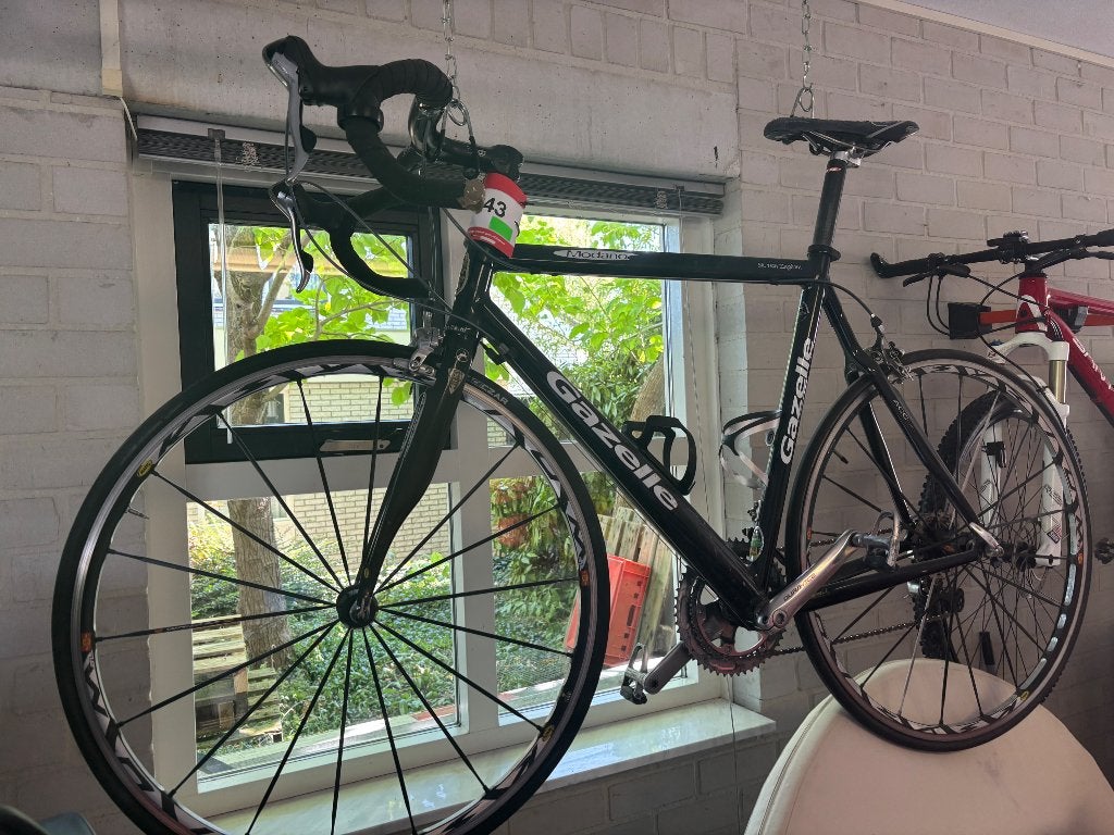 Gazelle racefiets zwart, Ophalen, Gebruikt, Aluminium, 57 tot 61 cm