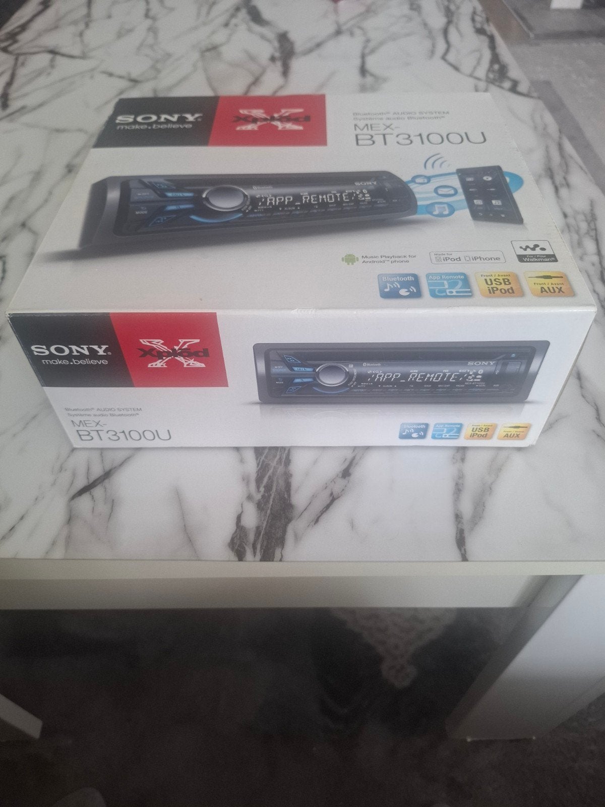 Sony MEX-BT3100U Bluetooth Autoradio, Ophalen, Zo goed als nieuw