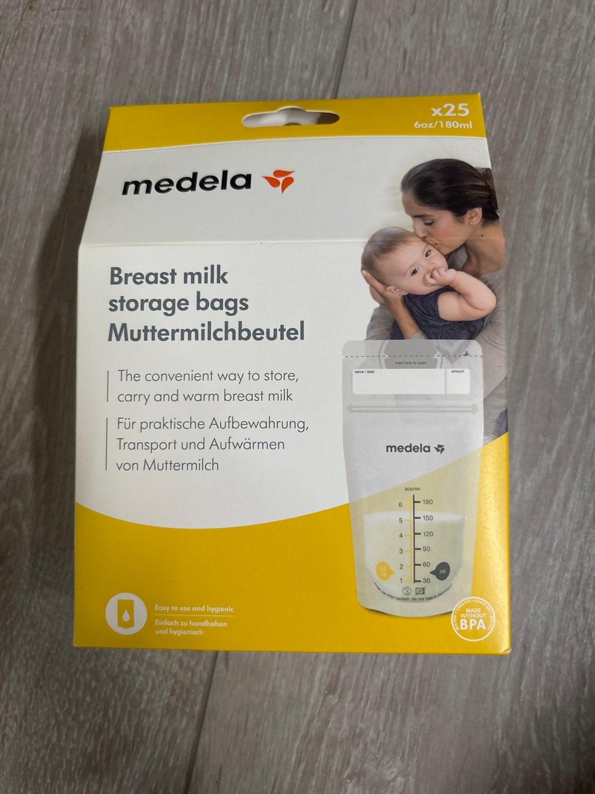 Medela Moedermelk Bewaarzakjes - 25 stuks, 180ml, Ophalen, Medela, Bewaarbakje, Nieuw