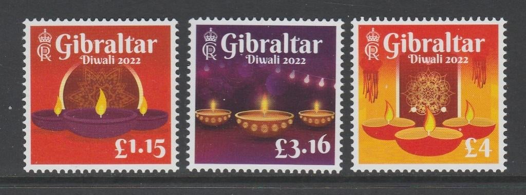 Gibraltar - 2022 - Divali / Diwali - pf, Verzenden, Overige landen, Postfris