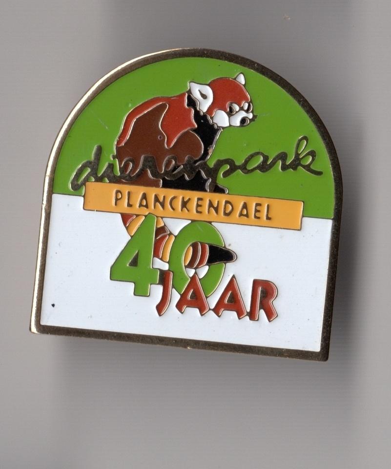 Dierentuin pin Planckendael Zoo 40 jaar, Gebruikt, Niet vindbaar, Niet vindbaar, Speldje of Pin