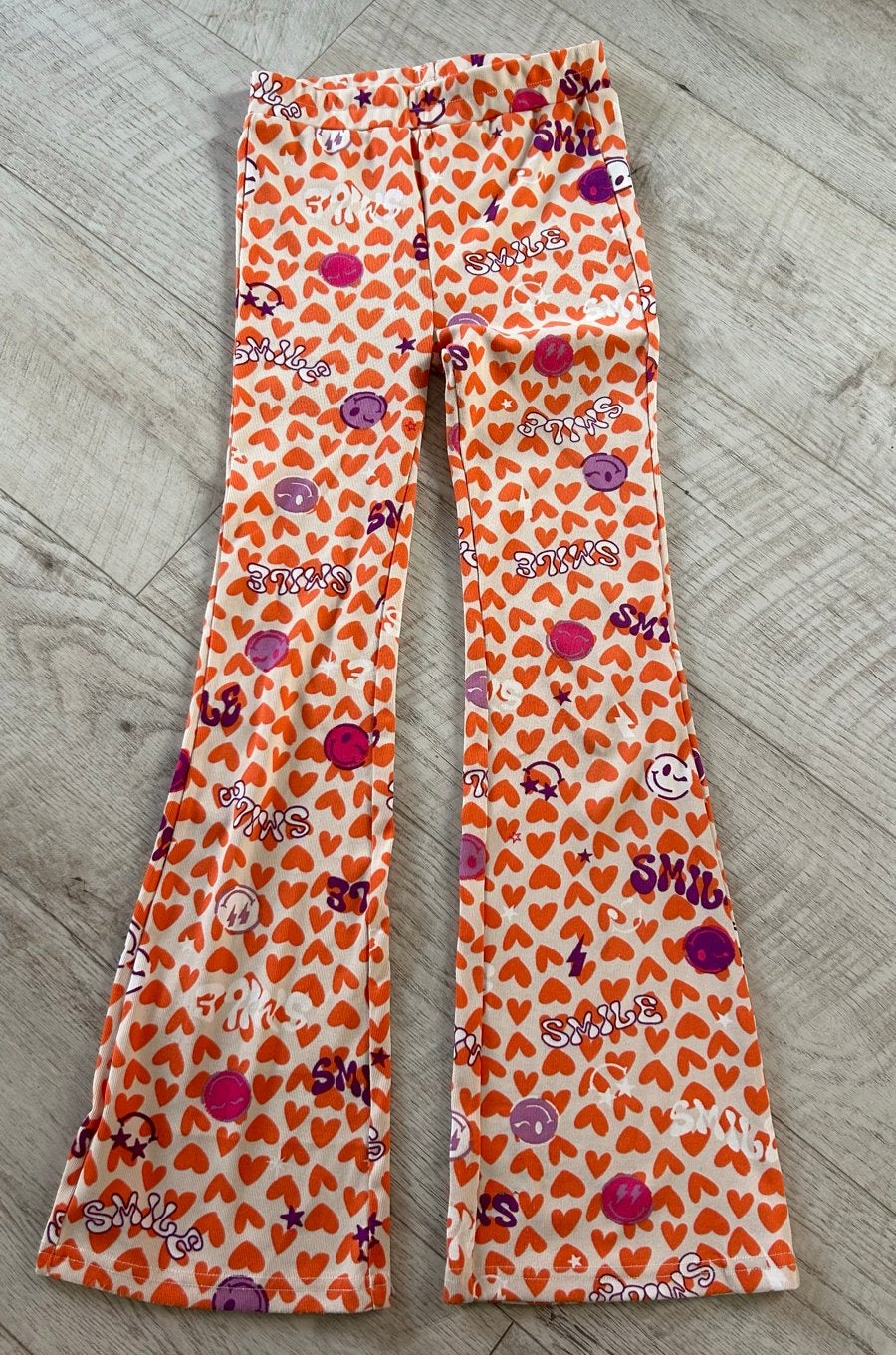 Shoeby flared broek met print - maat 146/152, Ophalen, Zo goed als nieuw, Meisje, Broek