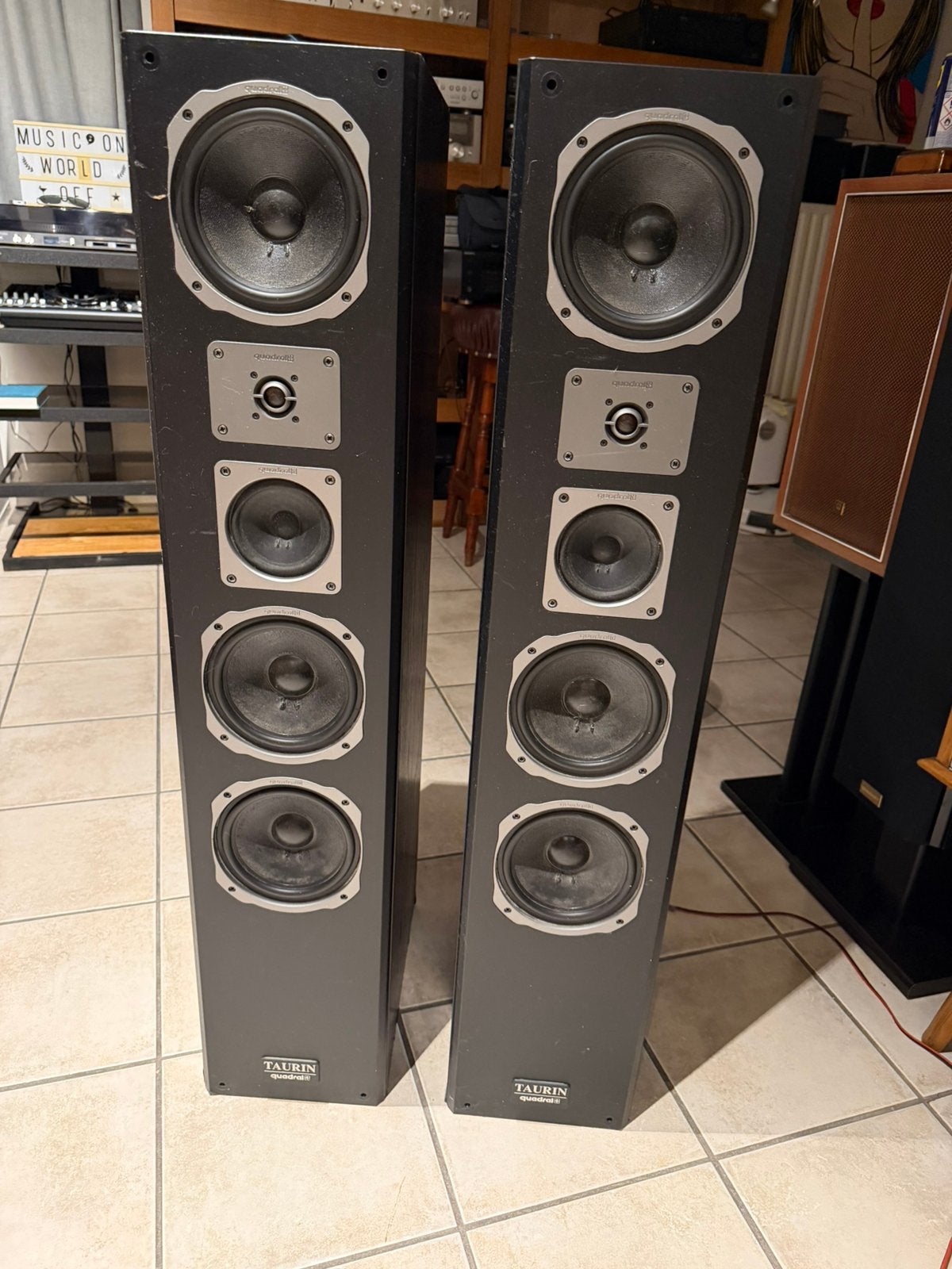 Quadral Taurin Mk II vintage vloerstaande speakers, Ophalen, Zo goed als nieuw, Overige merken