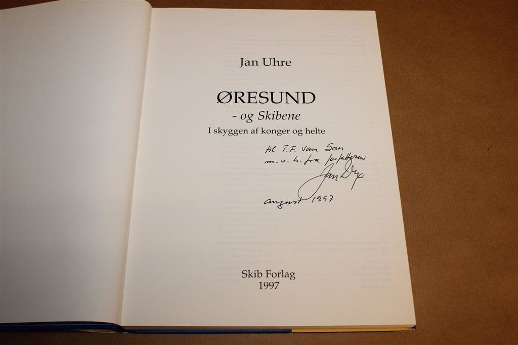 Oresund og Skibene — Deense Scheepvaart, Gesigneerd 1997, Verzamelen, Gebruikt, -, -, Ophalen of Verzenden