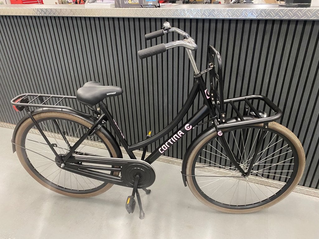Cortina transport fiets framemaat 48, Fietsen en Brommers, Terugtraprem, Gebruikt, 47 tot 50 cm, Ophalen