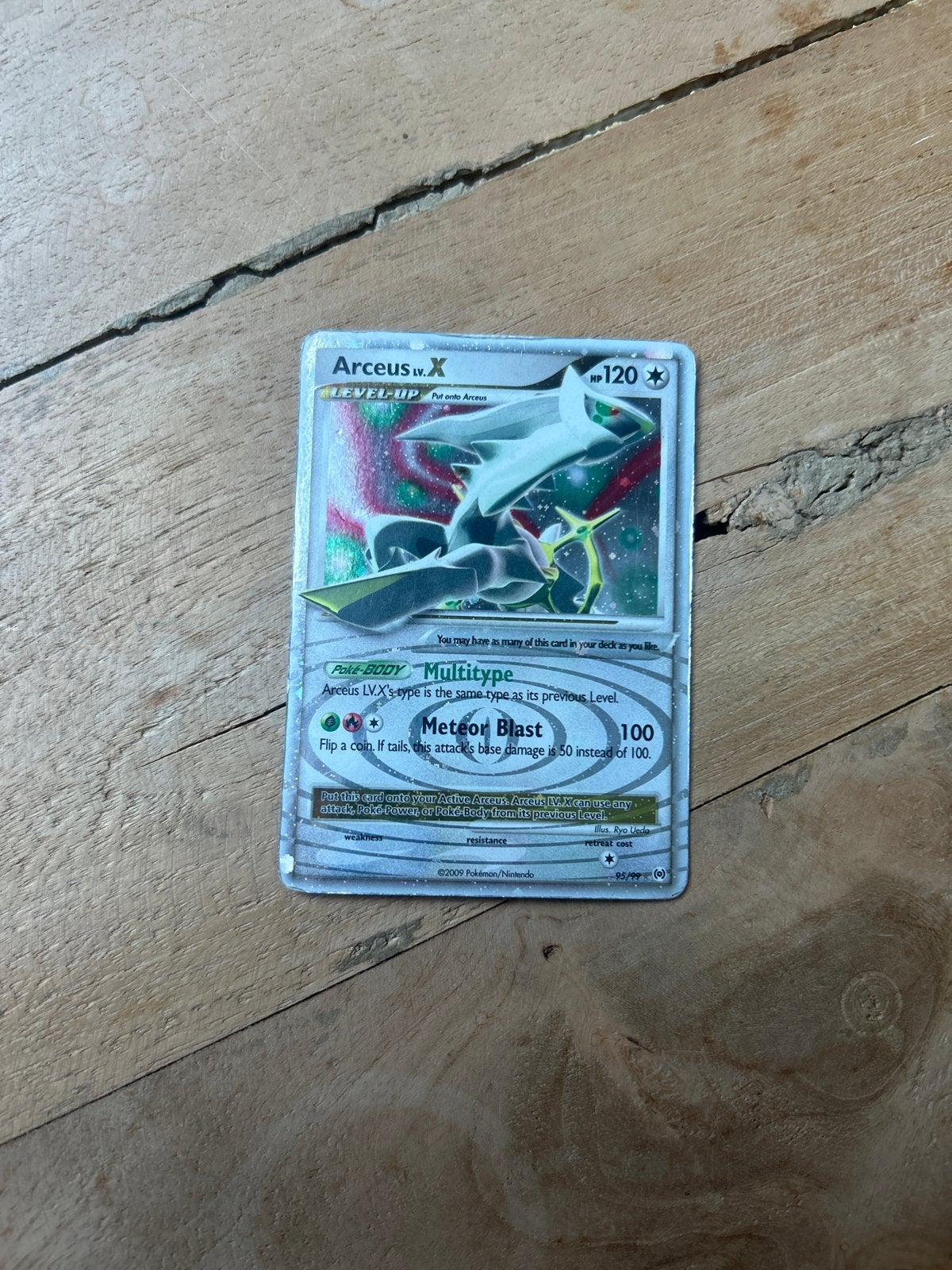 Pokémon Arceus LV.X (Arceus LV.X) - Holo Foil Kaart, Ophalen of Verzenden, Gebruikt, Losse kaart, Foil