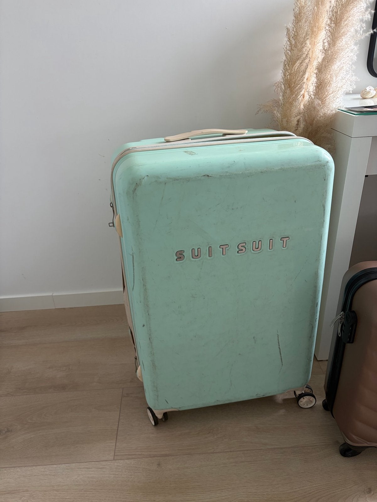 Suitsuit koffer grootste maat - reparatie nodig, Gebruikt, Hard kunststof, 45 tot 55 cm, 70 cm of meer
