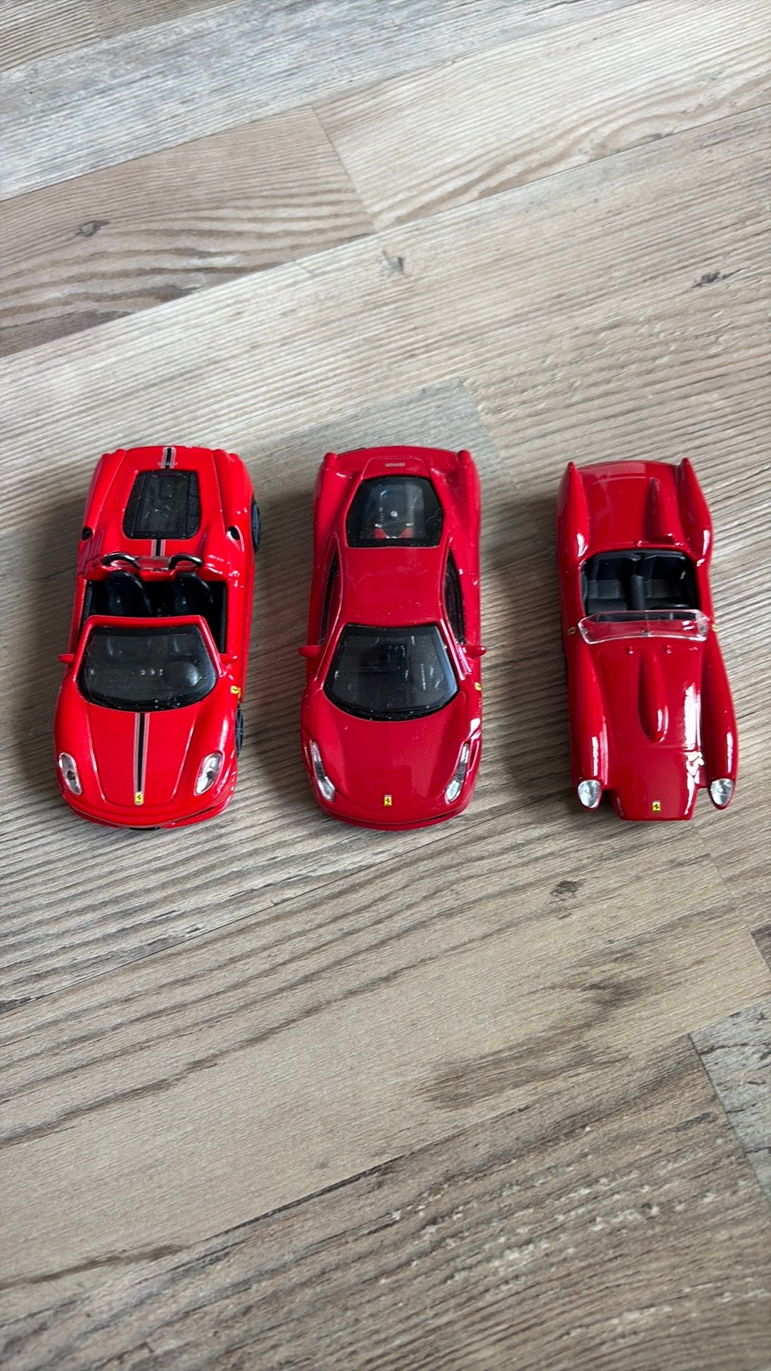 3x Ferrari Burago 1/43, Kinderen en Baby's, Speelgoed | Speelgoedvoertuigen, Ophalen of Verzenden, Gebruikt