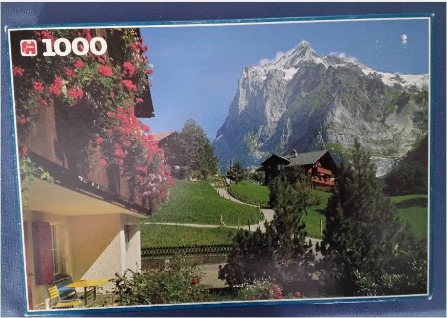 Jumbo puzzel Wetterhorn Berner Oberland Zwitserland, Ophalen, 500 t/m 1500 stukjes, Zo goed als nieuw, Legpuzzel