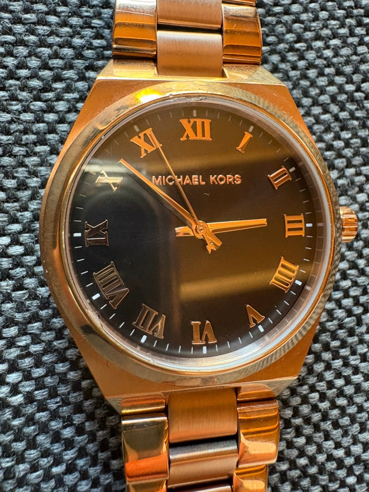 Michael Kors dameshorloge MK-7392 – Roségoud, Ophalen of Verzenden, Gebruikt, Staal, Overige merken