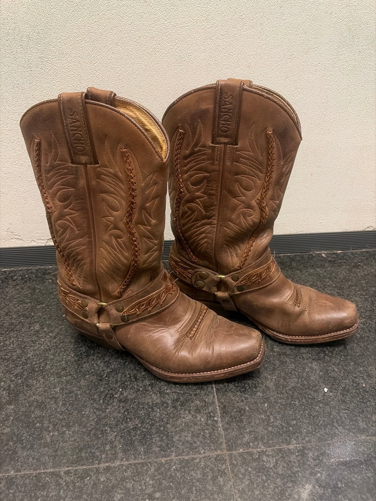 Sancho Boots Westernlaarzen - Maat 38, Ophalen of Verzenden, Gedragen, Bruin, Lage of Enkellaarzen