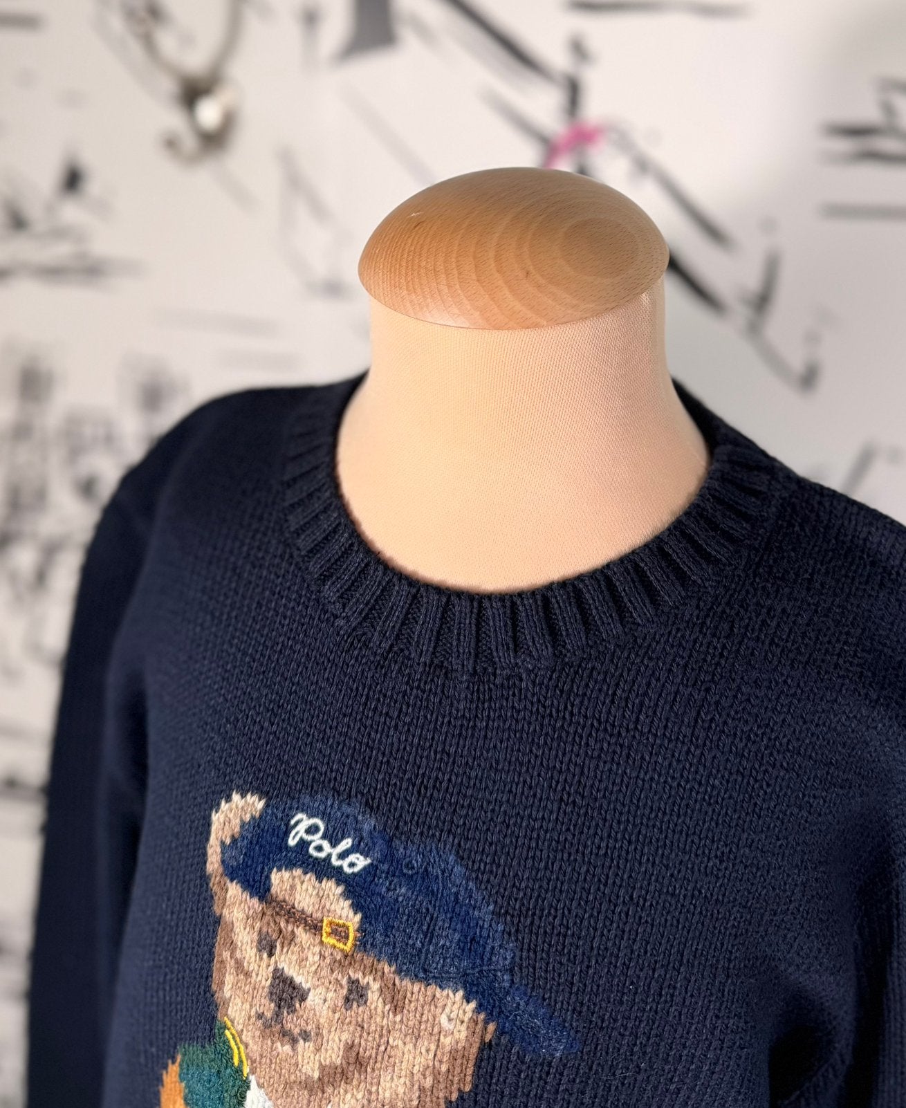 Ralph Lauren jongens trui met beer maat 10-12 (260 euro), Verzenden, Trui of Vest, Zo goed als nieuw, Ralph Lauren