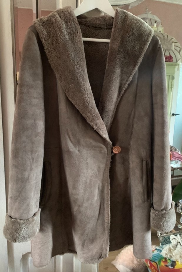 Mooie Arma lammycoat maat 38, Ophalen of Verzenden, Zo goed als nieuw, Maat 38/40 (M), Bruin