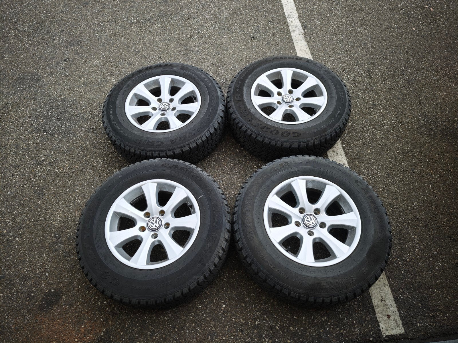 MAN TGE VW Crafter aluvelgen met banden, Auto-onderdelen, Banden en Velgen, Ophalen, 16 inch, All Season, Band(en)