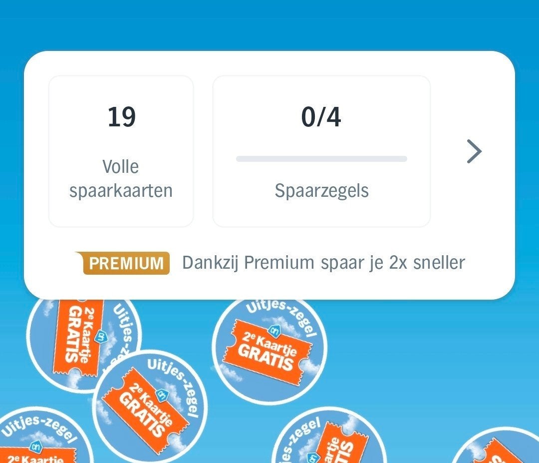 AH Uitjes zegels | 19 volle kaarten, Ophalen, Winkel, Super of Benzinepomp, Volle spaarkaart
