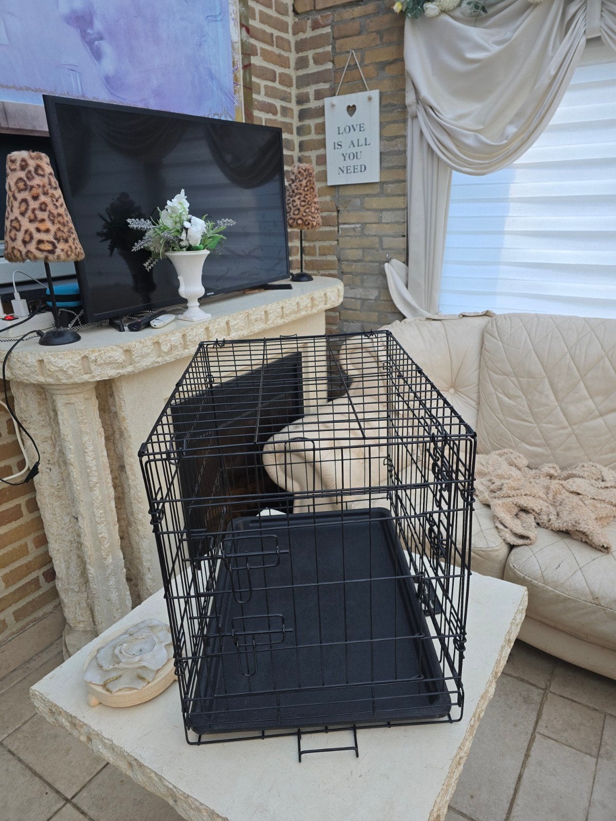 puppy bench of voor  kleine hondjes, Ophalen, Zo goed als nieuw