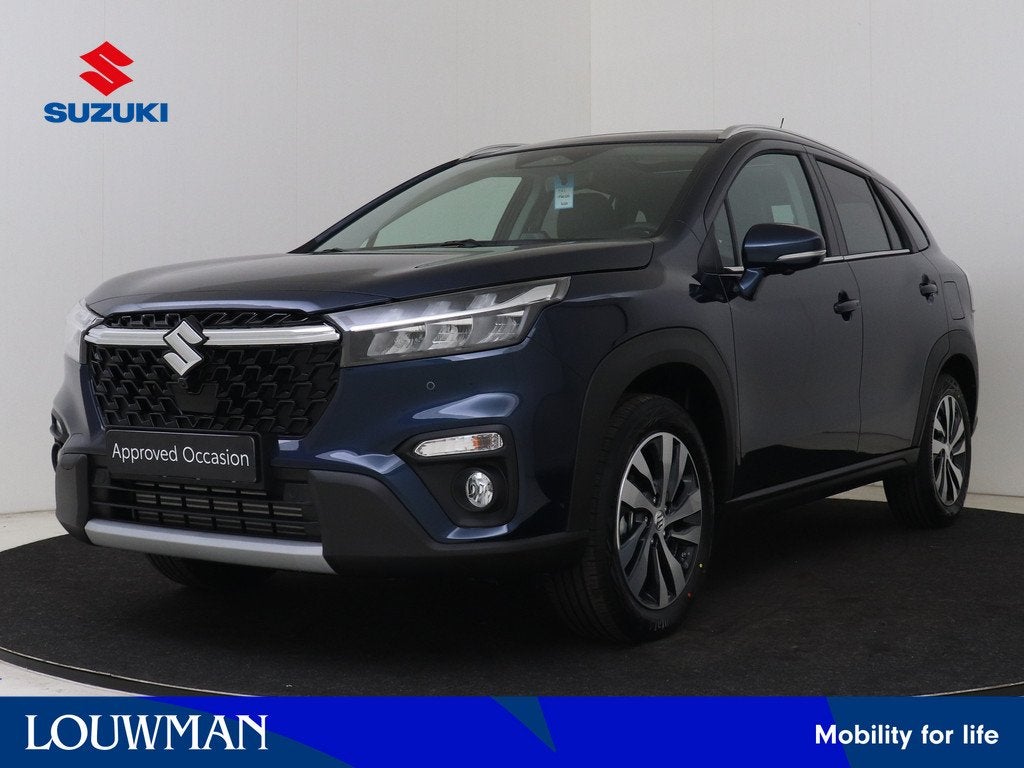 Suzuki S-Cross 1.4 Boosterjet Style Hybrid Automaat | Parkee, Auto's, Suzuki, 12 maanden, Zwart, 4 cilinders, Blauw