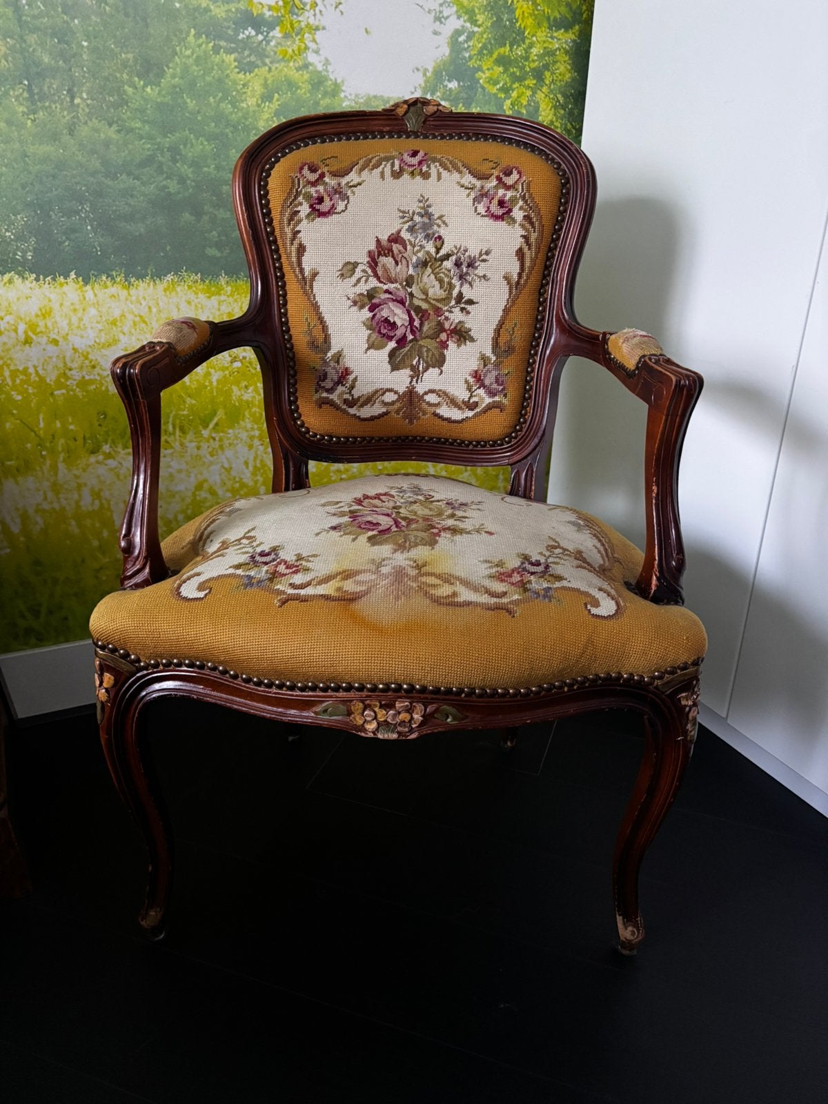Antieke Lodewijk XV fauteuil., Antiek en Kunst, Ophalen