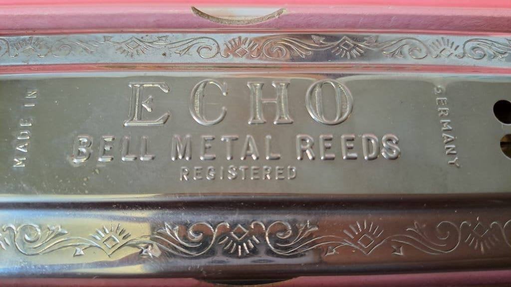 Vintage Hohner Echo Mondharmonica C/G originele doos izgs, Onbekend, Ophalen of Verzenden, Zo goed als nieuw, Onbekend