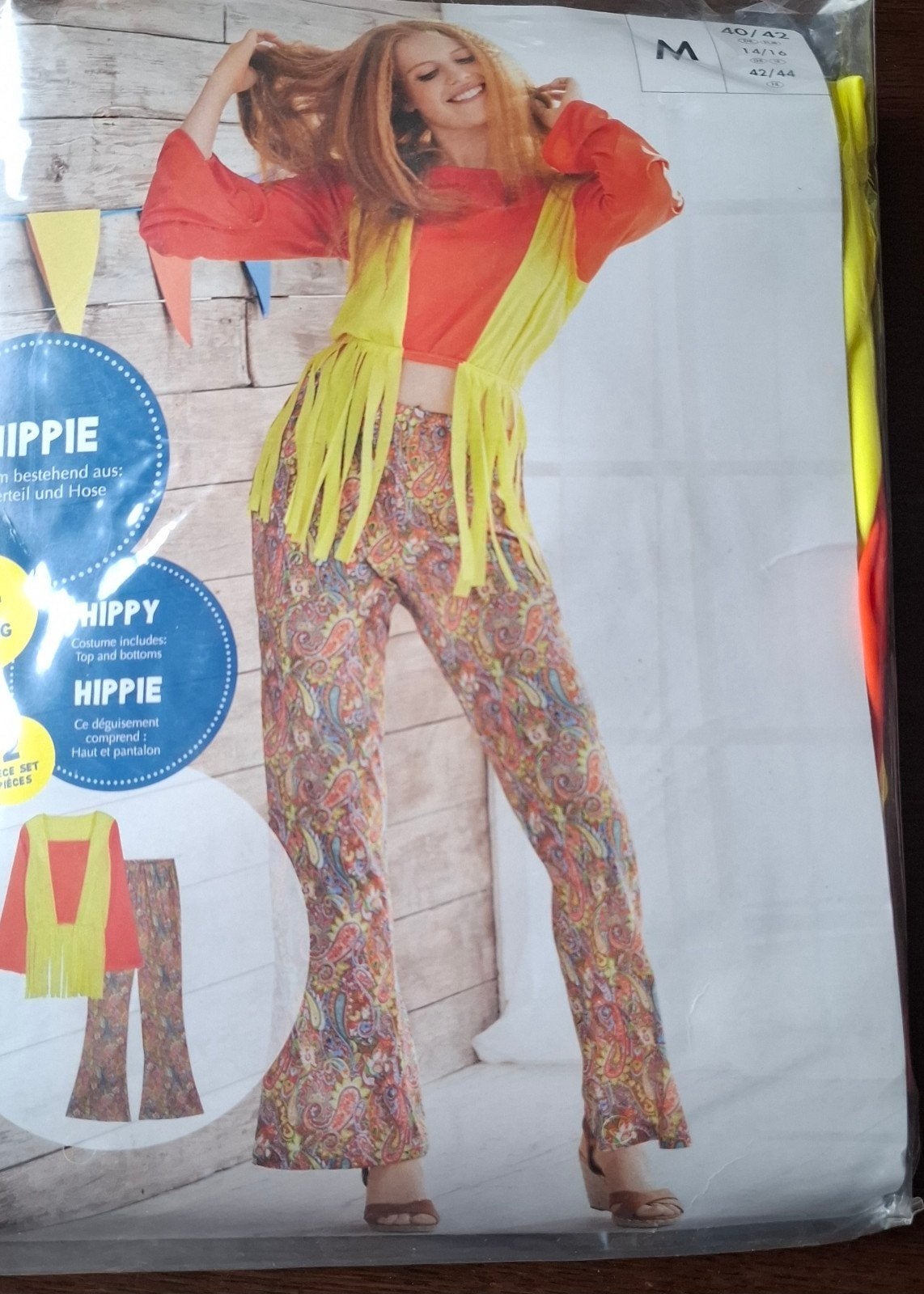 partij 60 stuks Hippie kostuum - Maat M (40/42), Feeststraat 10, 1234 AB Feeststad, Nederland, Nieuw, Feestkleding Specialist