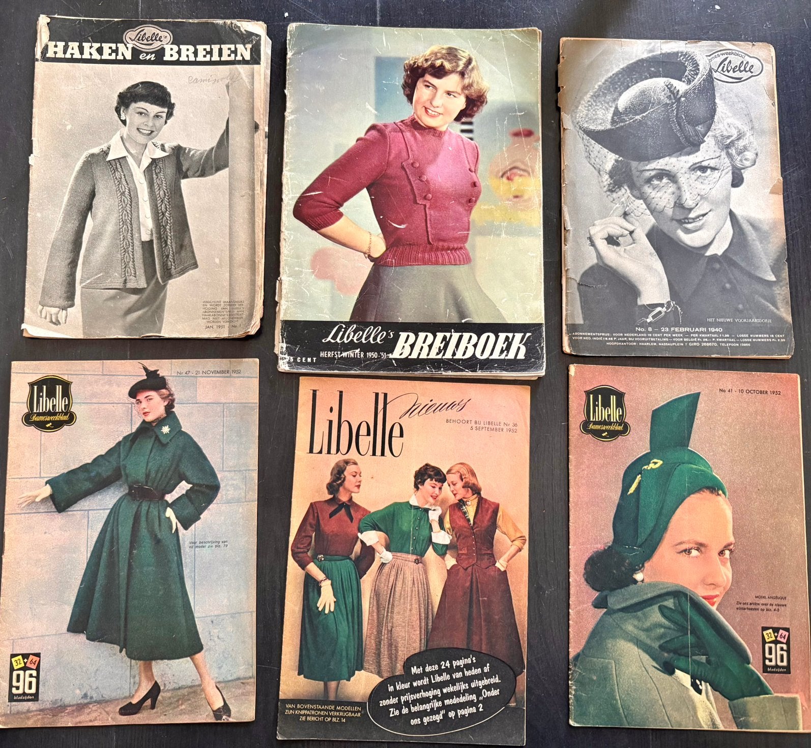 Vintage LIBELLE breiboeken, Ophalen of Verzenden, Zo goed als nieuw, Breien, Patroon of Boek