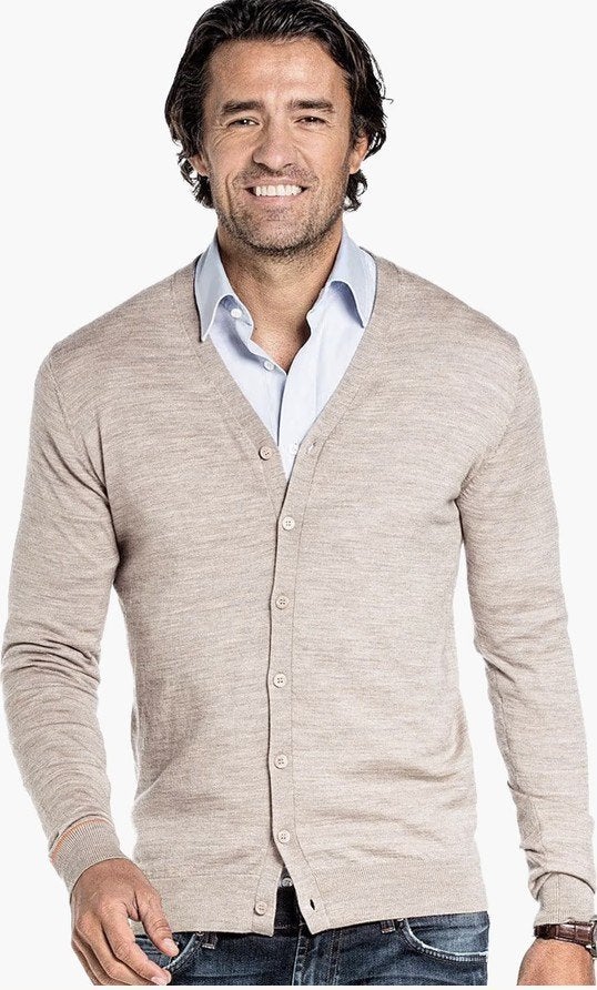 Joe Merino - vest - XL - beige - goede staat, Kleding | Heren, Joe Merino, Beige, Maat 56/58 (XL), Ophalen of Verzenden