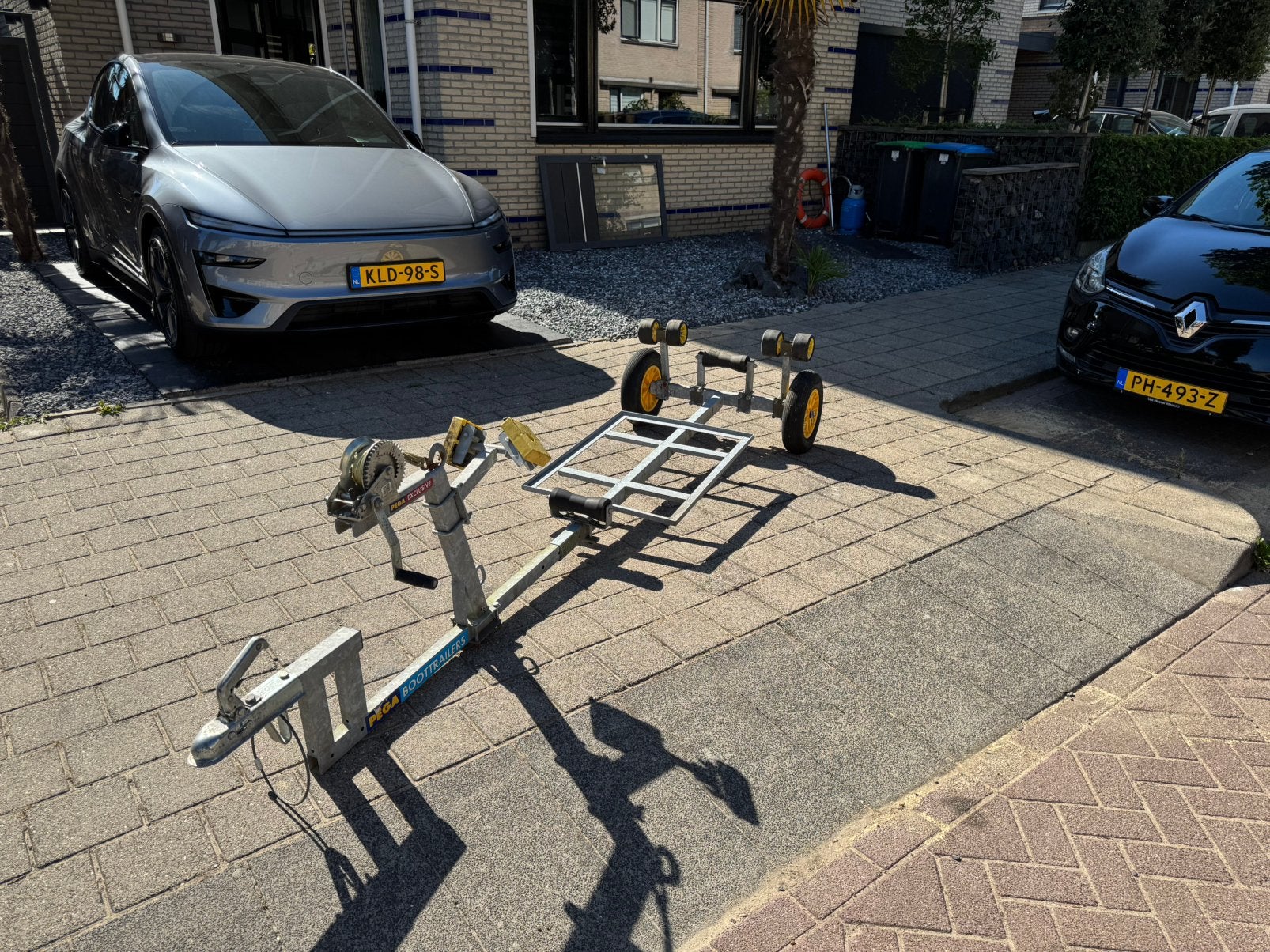 PEGA boottrailer / rubberboot trailer demontabel compleet, 11 kW of minder, 1 cc, 1 cilinder