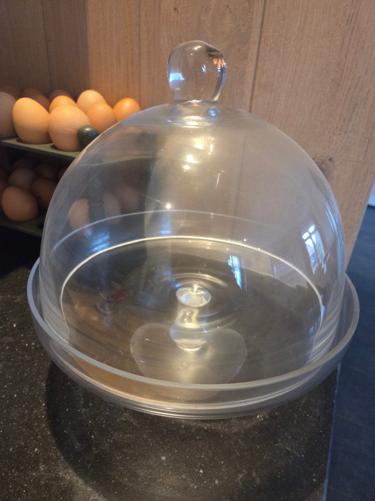 Glazen stolp, Glas, Ophalen