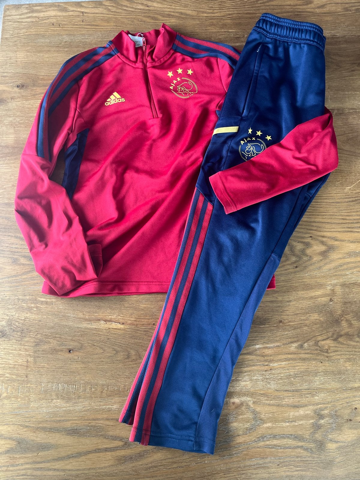 Ajax trainingspak maat 152 (11-12 jaar), Kinderen en Baby's, Ophalen of Verzenden, Gebruikt, Jongen of Meisje, Setje