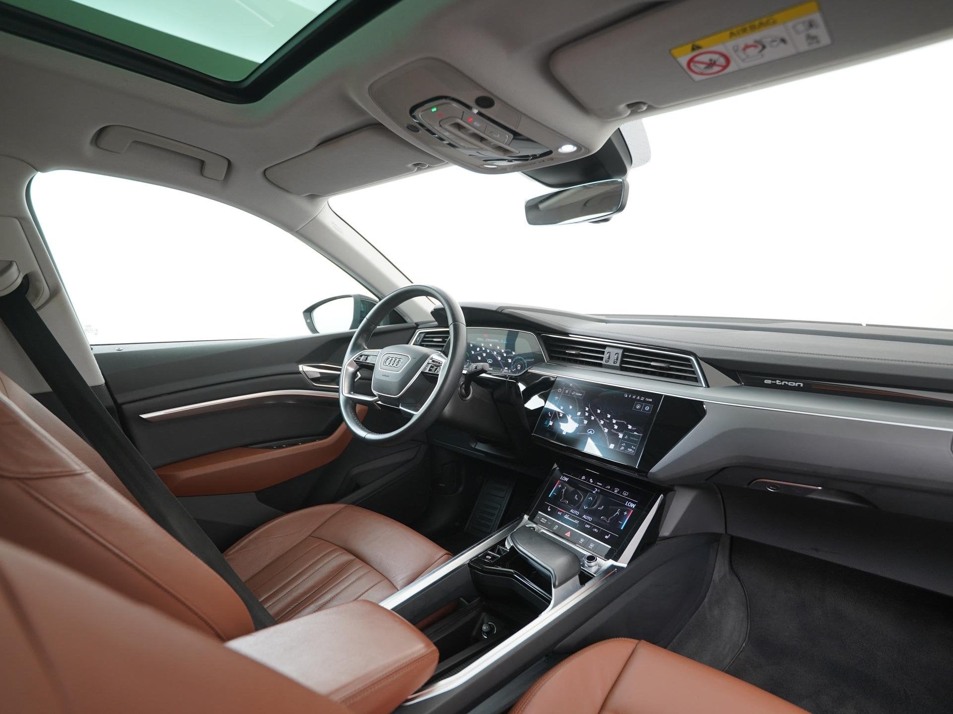 Audi e-tron Sportback 55 quattro S-Line 95 kWh | SOH 98% | P, Auto's, Automaat, 95 kWh, Leder en Stof, Zwart
