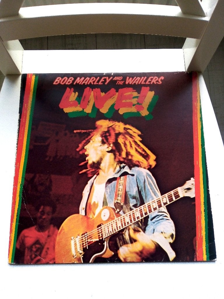 original first press lp-bob marley live *1975* met poster, LP, Overige genres, Inclusief binnenhoes, Ophalen of Verzenden