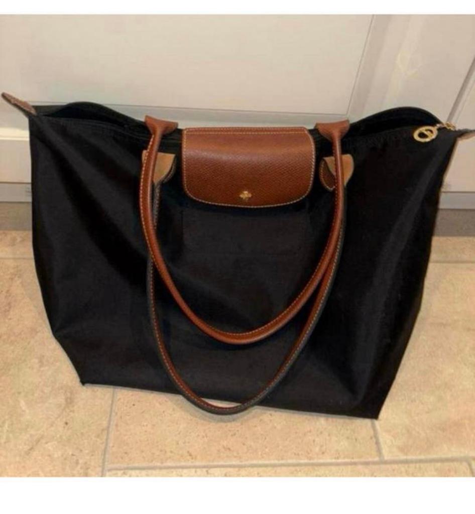 Longchamp Le Pliage Shopper Zwart maat L, Ophalen of Verzenden, Zwart, Shopper