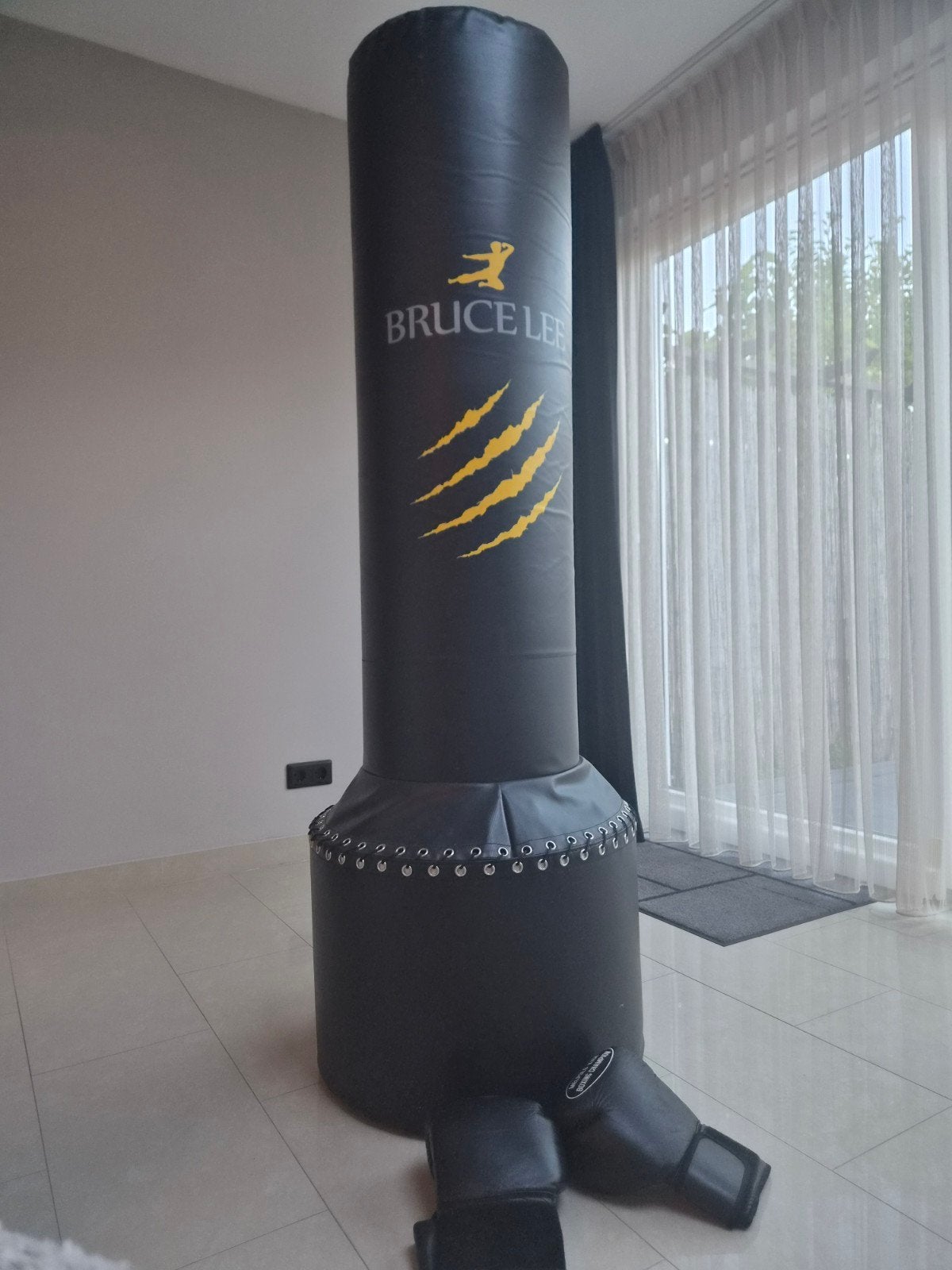 Bruce Lee bokszak met bokshandschoenen, Sport en Fitness, Vechtsporten en Zelfverdediging, Ophalen, Overige, Maat XL, Vechtsportbescherming
