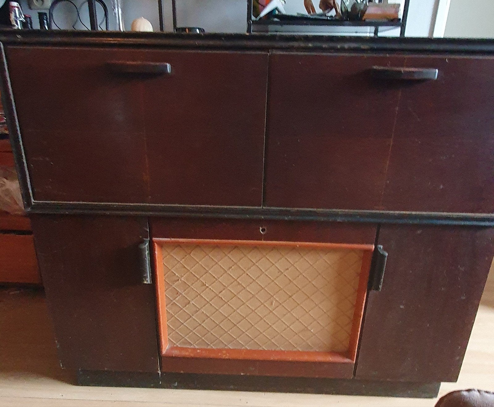 Vintage Philips radio-grammofoon combinatiekast, Ophalen