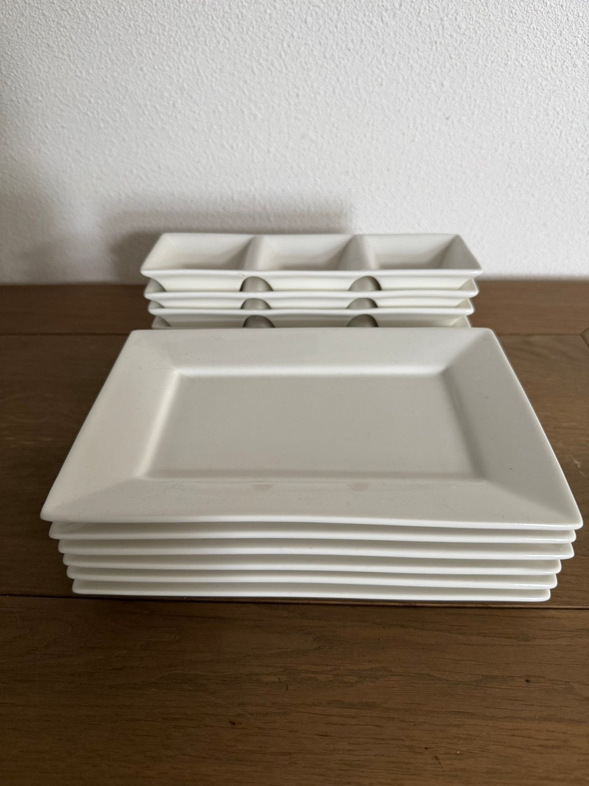 Sushi servies 12 delig, bord 6x + saus/dip schaaltje 6. X, Ophalen, Overige merken, Nieuw, Bord(en)